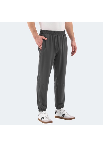 Slazenger RUSLAN Erkek Fermuar Cepli Dar Paça Koyu Gri Eşofman Altı