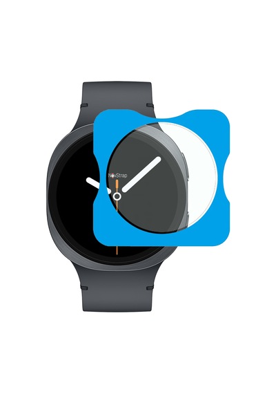 Novstrap Samsung Galaxy Watch 8 44mm İle Uyumlu Ekran Koruyucu 9h Temperli Cam Kolay Uygulama Aparat