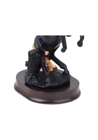 Lüks Modern Sanat Reçine At Biblo Heykel Ev Ofis Hediyesi Vitrin Konsol Süsü Dekoratif Obje 20 Cm.
