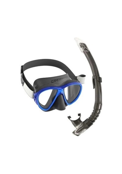 Delux Serisi Cressi Fiji Maske - Gamma Şnorkel Set Macera Deniz Keşif Clear-Blue