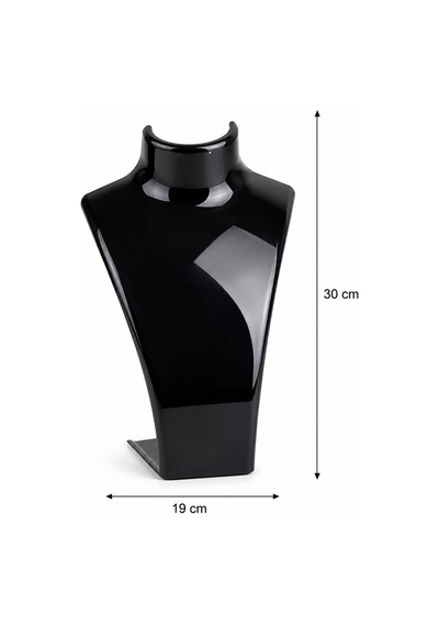 Kolye Standı Akrilik Büyük Siyah 19x30 Cm.