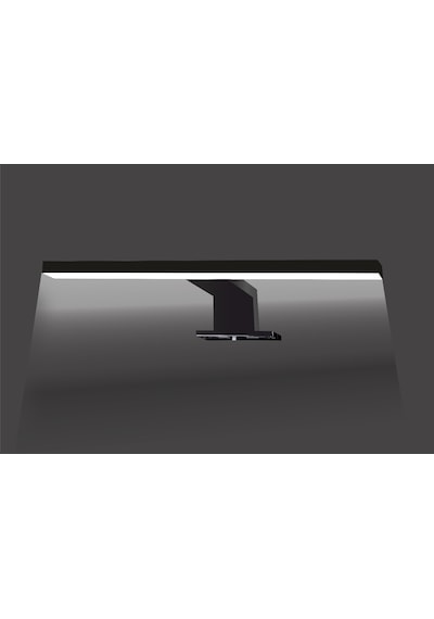 Meriç Dekoratif Led Banyo Aplik 30cm Siyah - 6500k Beyaz Işık Siyah