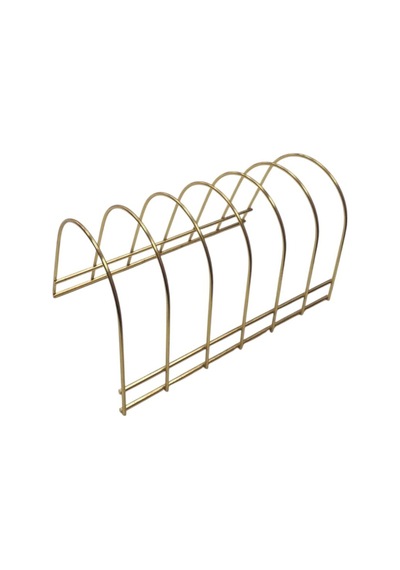 6 Bölmeli Lüx Gold Oval Tabaklık Metal Sarı Diğer