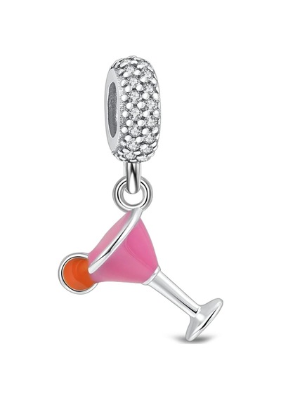 Nur Silver Kokteyl Bardak Gümüş Charm Nur-bl00019