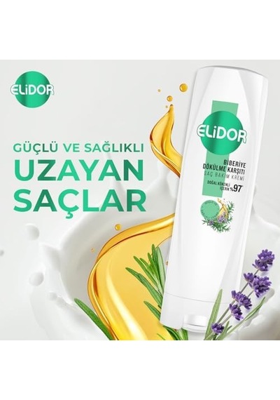 Saç Bakım Kremi Biberiye Dökülme Karşıtı 350 Ml
