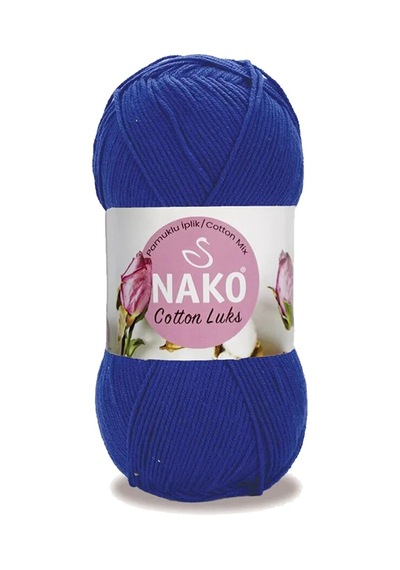 Tedar 5 Adet Cotton Lüks Yelek Tunik Kazak Bluz Hırka İpi Yünü Saks Mavi 97561 Najmaddin (No:1) 8.5Cm X 10.5 Cm