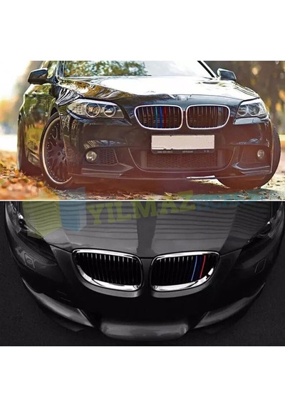 Bmw M Çizgi Şerit Panjur Ön Izgara Oto Sticker Yapıştırma Etiket 0,70 X 30 Cm