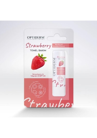 Optiderm Lip Stick E Vitaminli Spf20+ Çilek