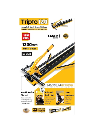 Sgs134 - Tripto120 Seramik Granit Fayans Kesme Makinası 120cm