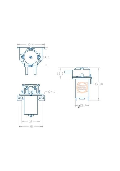 12V Peristaltik Sıvı Dozaj Pompası