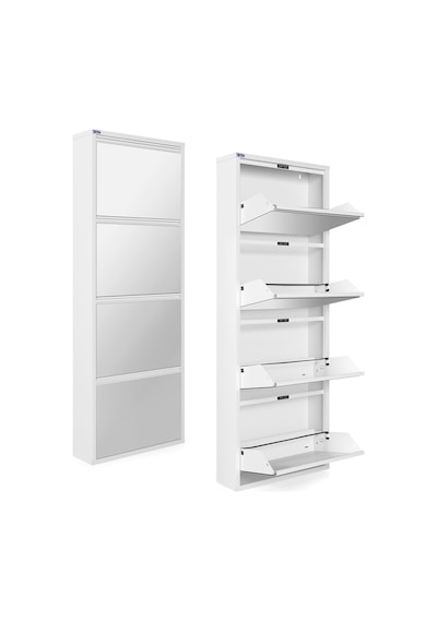Ceha 4'lü Metal Ayakkabılık Kar Beyaz/Aynalı K.AYK-4/A/P9003 Beyaz Ceha 4'lü Metal Ayakkabılık Kar Beyaz/Aynalı K.AYK-4/A/P9003 Beyaz