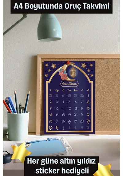 Çocuklar İçin Oruç Çizelgesi, Ramazan Ayı Oruç Çizelgesi,ramazan Sticker, Süpriz Hediyeli Belirtilmemis