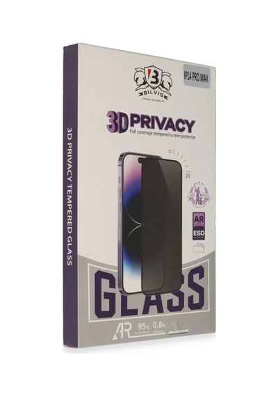 Apple  Uyumlu  iPhone 16 Pro Bilvis 3d Hayalet Cam Ekran Koruyucu .