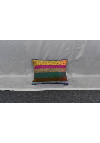 Zehra Abla Halı Yeni El Dokuma Dekoratif Kilim Kırlent Yastık Kılıfı 6228