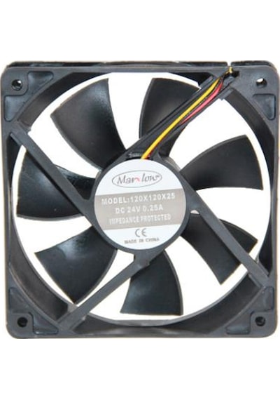 Kasa Fanı - "216A" - 120X120X25 Mm - 24 Volt 0.25 Amper - 3 Pin