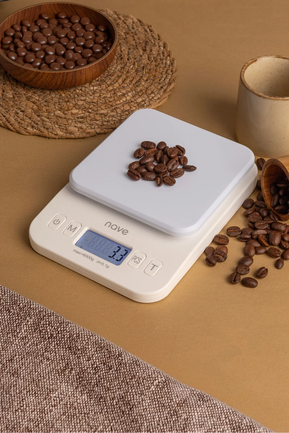 K5088 Dijital Mutfak Tartısı Pilli 0.1g Hassasiyetli, 6kg, Çoklu Birimli Hassas Terazi Gri - Mavi