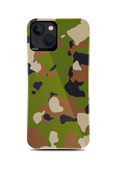 Kajsa Apple Uyumlu iPhone 13 Kılıf Asker Desenli Kajsa Camo Kapak ZORE-219790