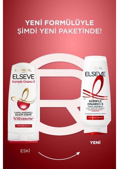 2'li Elseve Komple Onarıcı 5 Yapılandırıcı Saç Bakım Kremi 250 Ml pktelsvkmplonrbesashpiki-10829