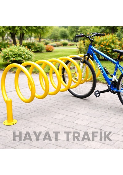 10'lu Spiral Bisiklet Park Yeri - 150 X 50 X 70 Cm