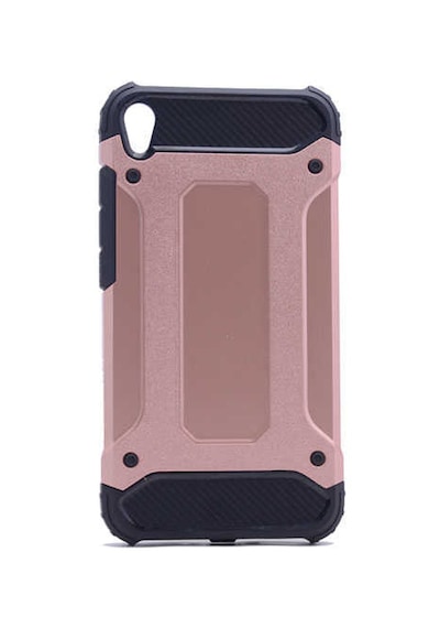 Kilifone - Asus Zenfone Live Zb501kl Uyumlu - Kılıf Çift Katman Koruyucu Crash Military Tank Kılıf - Rose Gold Rose Gold