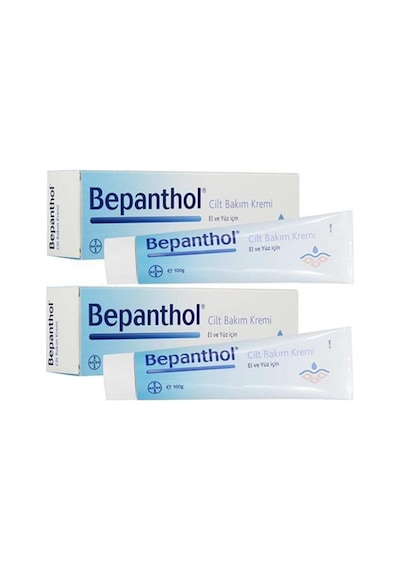Bepanthol Cilt Bakım Kremi El Ve Yüz Için 100 Gr 2'li P03097