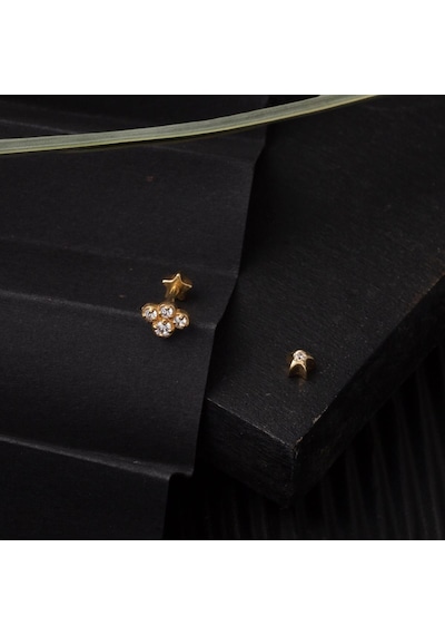 Tektaş 14 Ayar Tragus Altın Küpe Kphss14k22480 Sarı