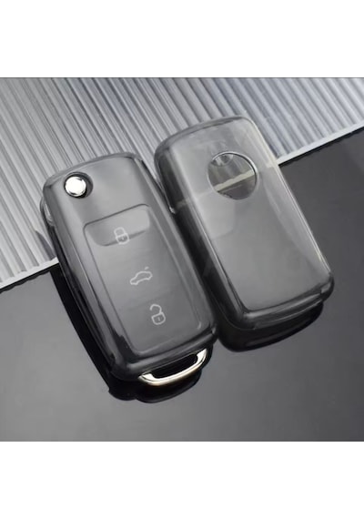 Volkswagen Beetle Şeffaf Anahtar Kılıfı