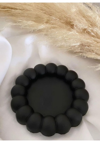 Bernami Mumluk Şamdanpinterest Dekor/takı/mumluk Bubble Tabak Siyah Diğer