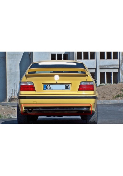 Bmw E36 M Tampon Difüzör Ek Fiberglass Boyasız Uyumlu