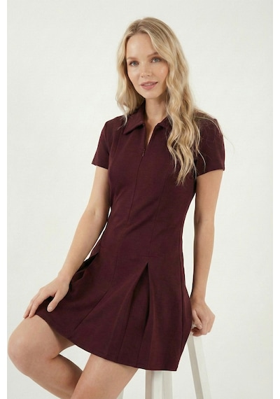 Lela Bayan Elbise 5866659 Bordo Bordo