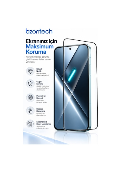 Poco X8 Pro Uyumlu Anti Statik Ekran Koruyucu Toz Tutmayan Kırılmaz Cam