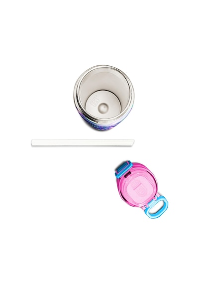 Coral High Kids Lavanta Turkuaz Deniz Temalı Pipetli Ve Direkt İçim Çelik Termos 500 Ml 31860 Turkuaz