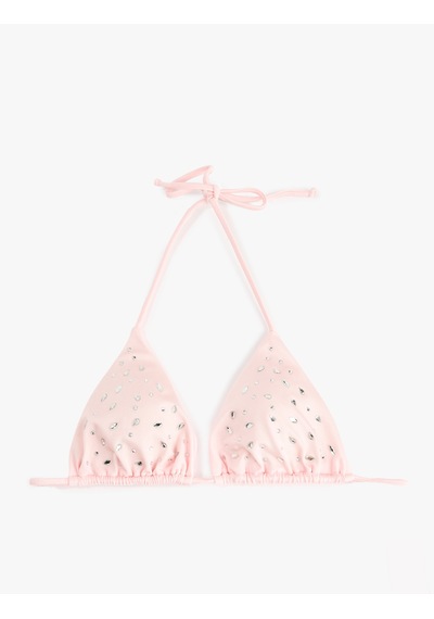 Koton Koton X Sibil Çetinkaya - Boyundan Bağlamalı Taş Detaylı Üçgen Bikini Üstü Pembe 6sak10267mm Gül Koton Koton X Sibil Çetinkaya - Boyundan Bağlamalı Taş Detaylı Üçgen Bikini Üstü Pembe 6sak10267mm Gül