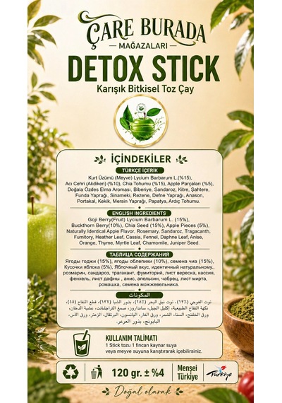 Dr. Bronos - Detox 30'lu Stick Çay