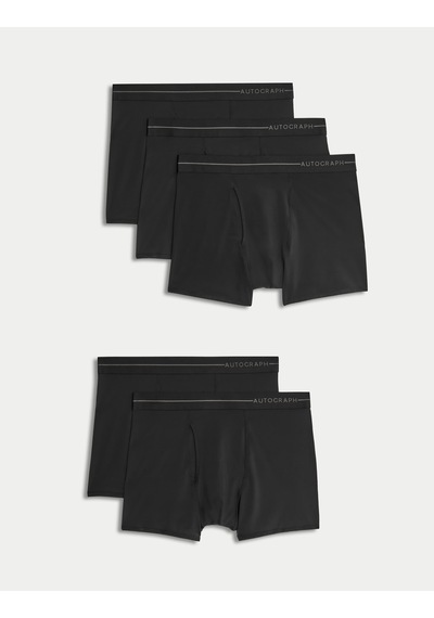 Marks & Spencer 5'li Regular Fit Microskin Trunk Seti T14005380a Siyah