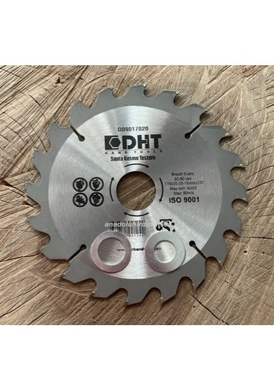 Dht Pro 170mm Elmas Testere Ahşap Kesici Mdf Sunta Kesici Çap 16-20-30mm