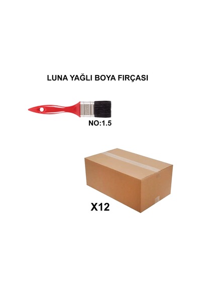 12 Adet Luna Yağlı Boya Fırçası, No 1.5 Kalite Seti