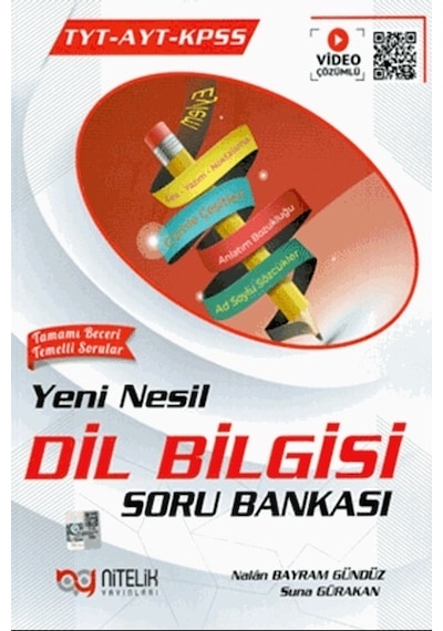 TYT  -  AYT KPSS Yeni Nesil Dil Bilgisi Soru Bankası  -  Nalan Bayram Gündüz  -  Nitelik Yayınları