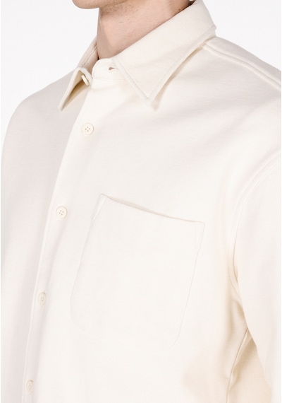 Colin's Colins Regular Fit Shirt Neck Düz Erkek Ekru Uzun Kol Gömlek Cl1072021 Cl1072021 Q1.v2 Ecr Ekru