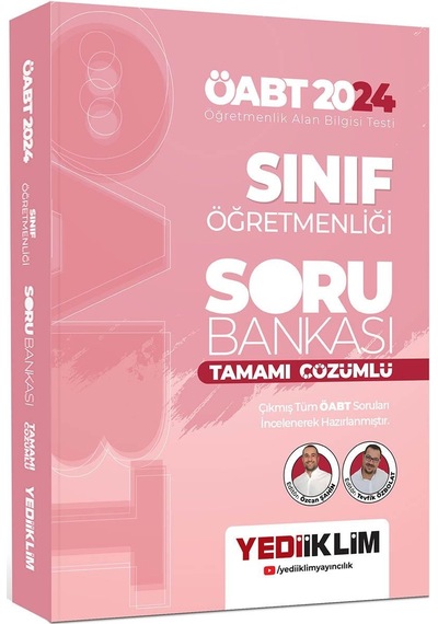 Yediiklim Yayınları 2024 Öabt Sınıf Öğretmenliği Tamamı Çözümlü Soru Bankası