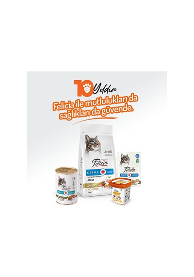 %97 Proteinli Tahılsız Ton Balıklı Ezme Yetişkin Kedi Konserve Maması 400 Gr X 2 Adet