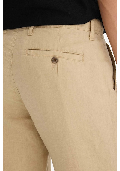 DeFacto %100 Keten Relax Fit Rahat Kesim Düz Paça Yazlık Pantolon C1117AX25SPBG732