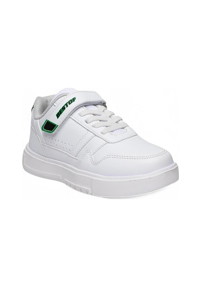 Bluefeet Bst Beyaz Cilt Erkek Çocuk Sneaker Spor Ayakkabı Beyaz
