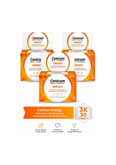 Centrum Energy 30 Tablet 3 Adet