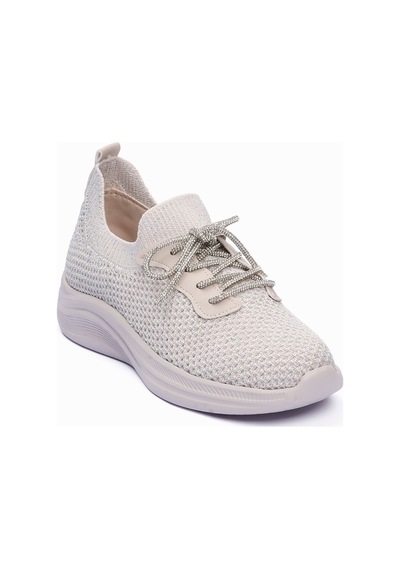 Kadın Triko Sneaker Sim Detaylı Hafif Konfor Taban Taş Bağcıklı Günlük Spor Ayakkabı Melia Bej Bej Kadın Triko Sneaker Sim Detaylı Hafif Konfor Taban Taş Bağcıklı Günlük Spor Ayakkabı Melia Bej Bej