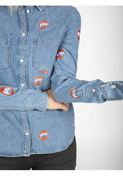 Zoe Karssen Jean Gömlek  ZOKN5132 Mavi