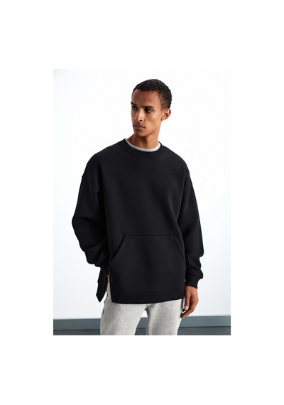 Grımelange SANTIAGOS  Erkek Pamuk-Polyester Siyah Sweatshirt