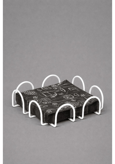 Bej 18 Cm Peçetelik Büyük Boy Peçete Standı Kafe Restoran Otel Paslanmaz Metal