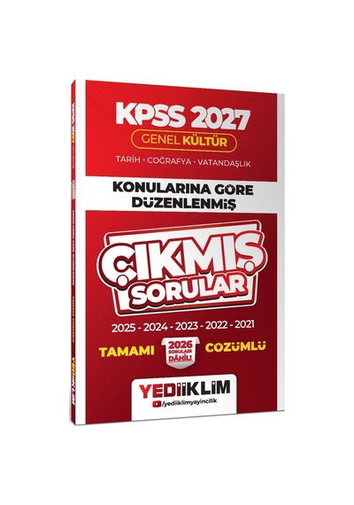2027 Kpss Genel Kültür Konularına Göre Düzenlenmiş Tamamı Çözümlü Çıkmış Sorular