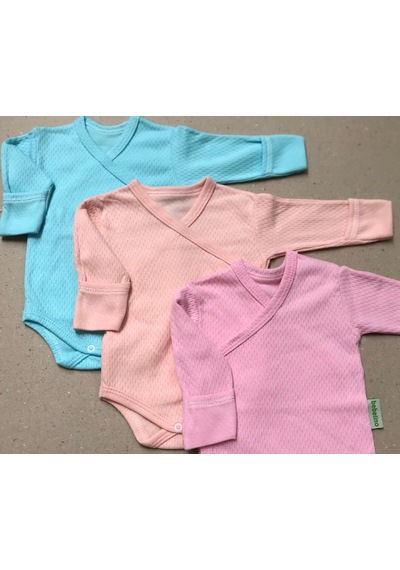 Özdemirli Bebe Özdemirlitekstil Bebelino Çıtçıtlı Badi Kruvaze (3'Lü Paket) (456567048) Çok Renkli